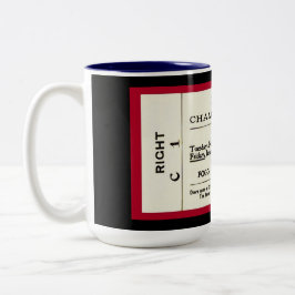  1901 1902 (kopie) Harvard Concert Ticket Tweekleurige Koffiemok