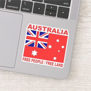 1901 Australisch land vlagvrije mensen 3:2 ratio Sticker