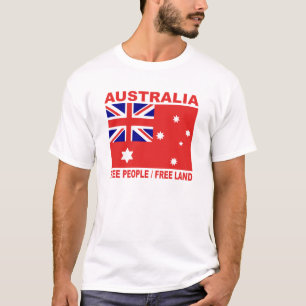 1901 Australisch land vlagvrije mensen 3:2 T-shirt