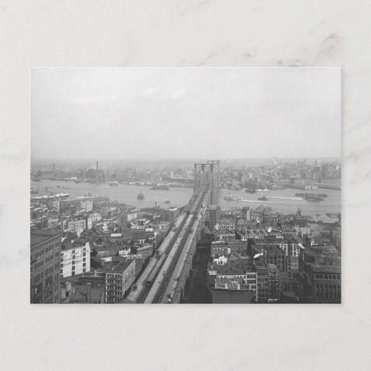 1901 Brooklyn Bridge Briefkaart (Voorkant)