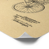 1901  gemotoriseerd fietspatroon afdrukken poster (Hoek)