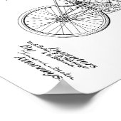 1901  gemotoriseerd fietspatroon afdrukken poster (Hoek)
