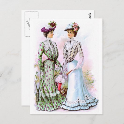 1901  jurken briefkaart (Voorkant / Achterkant)