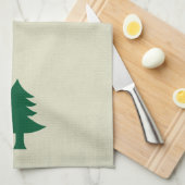 1901 Maine Flag Kitchen Handdoek (Quarter Fold)