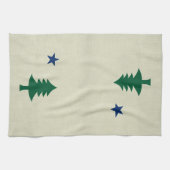 1901 Maine Flag Kitchen Handdoek (Horizontaal)
