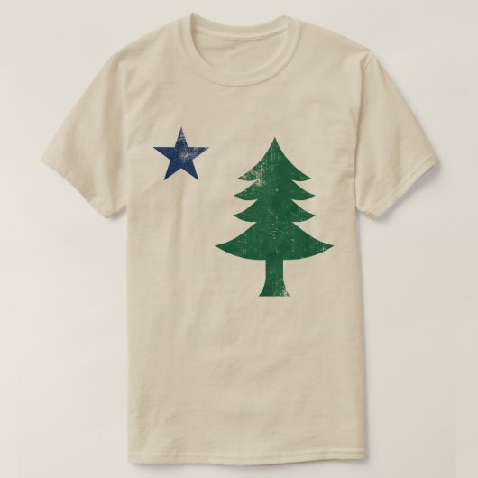 1901 Maine Flag - Onderdruk T-shirt (Design voorkant)