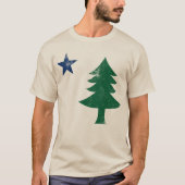 1901 Maine Flag - Onderdruk T-shirt (Voorkant)