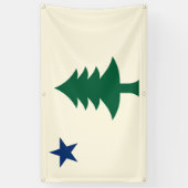 1901 Maine Flag Outdoorbanner Spandoek (Verticaal)