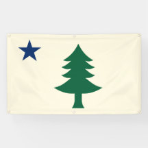 1901 Maine Flag Outdoorbanner