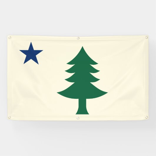 1901 Maine Flag Outdoorbanner Spandoek (Horizontaal)