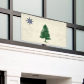 1901 Maine Flag Outdoorbanner - stijl Spandoek (Buitenkant Gebouw)