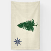 1901 Maine Flag Outdoorbanner - stijl Spandoek (Verticaal)