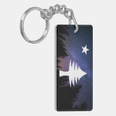 1901 Maine Flag - Sterrennacht Edition Sleutelhanger (Voorkant Links)