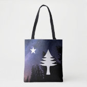 1901 Maine Flag - Sterrennacht Edition Tote Bag (Voorkant)
