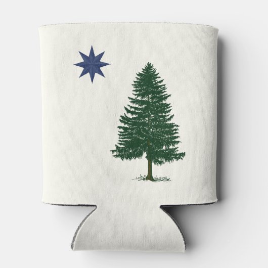 1901 Maine Flag -  stijl Blikjeskoeler (Achterkant)