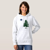 1901 Maine Flag -  stijl Hoodie (Voorkant volledig)