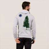 1901 Maine Flag - stijl Hoodie (Achterkant volledig)