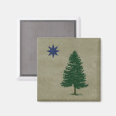 1901 Maine Flag - stijl Magneet (Voorkant / Achterkant)