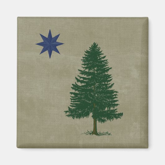 1901 Maine Flag - stijl Magneet (Voorkant)