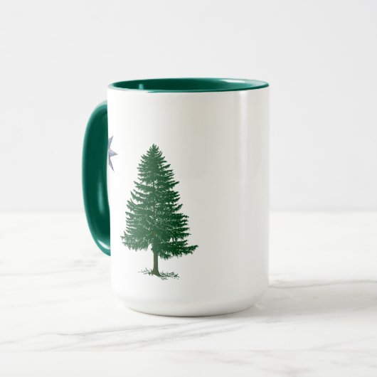 1901 Maine Flag - stijl Mok (Voorkant links)