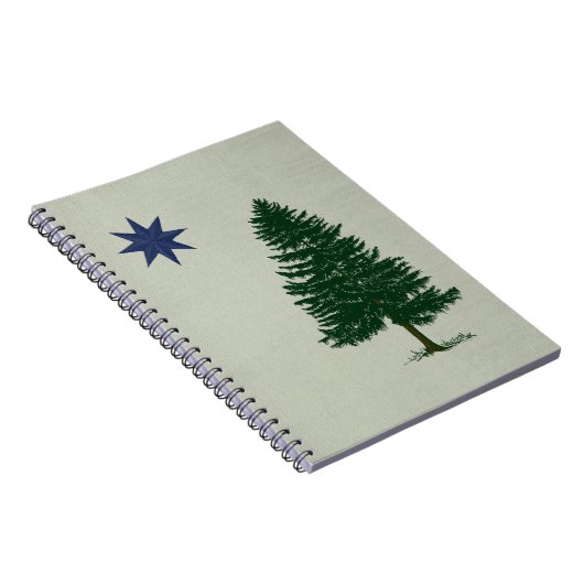 1901 Maine Flag -  stijl Notitieboek (Rechterzijde)