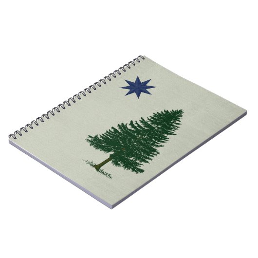 1901 Maine Flag -  stijl Notitieboek (Linkerzijde)