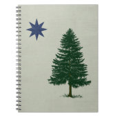 1901 Maine Flag -  stijl Notitieboek (Voorkant)