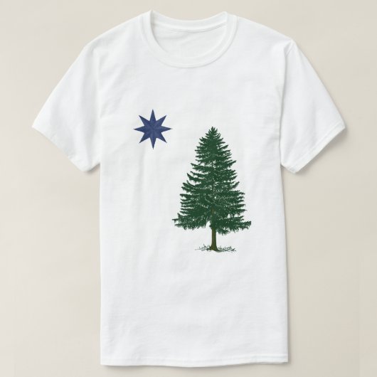 1901 Maine Flag - stijl T-shirt (Design voorkant)