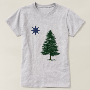 1901 Maine Flag - stijl T-shirt