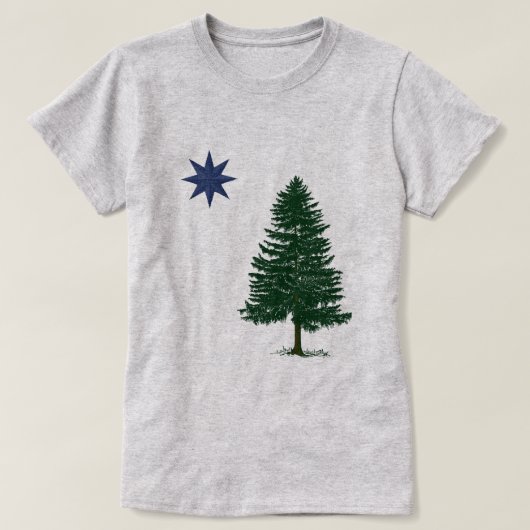 1901 Maine Flag - stijl T-shirt (Design voorkant)
