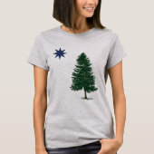 1901 Maine Flag - stijl T-shirt (Voorkant)