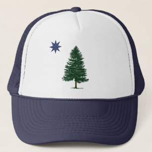 1901 Maine Flag - stijl Trucker Pet
