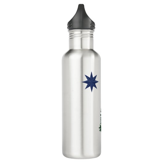 1901 Maine Flag -  stijl Waterfles (Links)