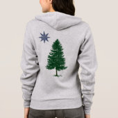 1901 Maine Flag -  stijl Zip Hoodie (Achterkant)