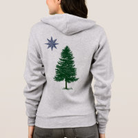 1901 Maine Flag - stijl Zip Hoodie