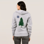 1901 Maine Flag -  stijl Zip Hoodie (Achterkant volledig)