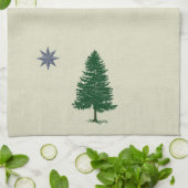 1901 Maine Flag -  Style Kitchen Handdoek (Gevouwen)