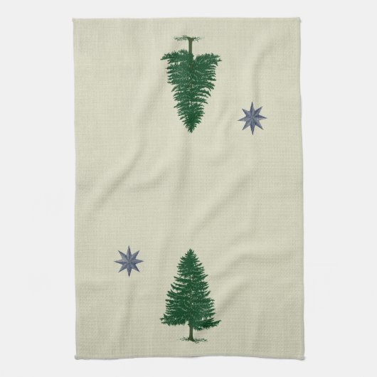 1901 Maine Flag -  Style Kitchen Handdoek (Verticaal)