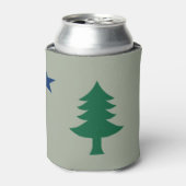 1901 Maine Vlag Koozie (Blikje Voorkant)