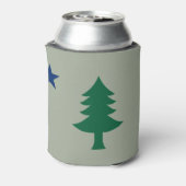 1901 Maine Vlag Koozie (Blikje Achterkant)