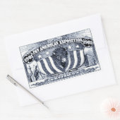 1901 Pan-Amerikaanse Expositie Rechthoekige Sticker (Envelop)