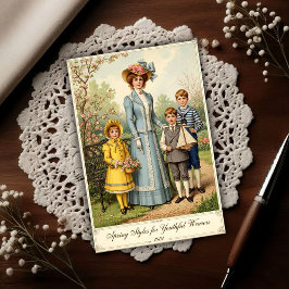 1901 Vintage Outdoor Fashion Briefkaart