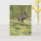 1902 Adirondack zwart Beer Kaart (Gele Bloem)