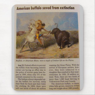 1902 Amerikaanse Buffalo gered van uitsterven Muismat