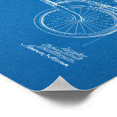 1902  blauwdruk voor fietspatronen afdrukken poster (Hoek)