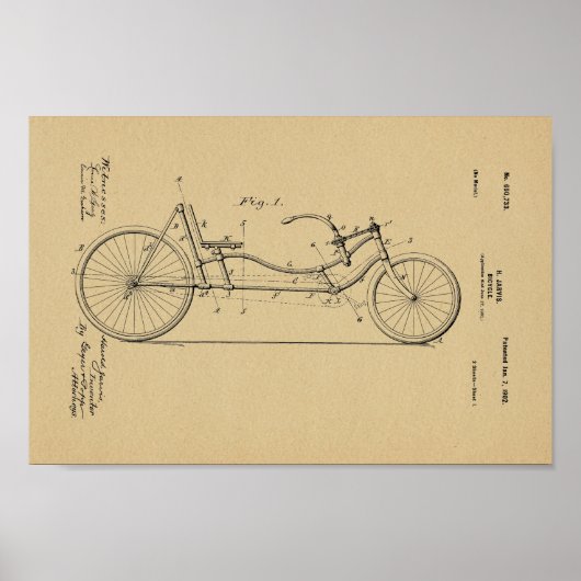 1902  brochure voor fietspatronen poster (Voorkant)
