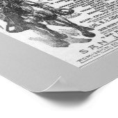 1902 Buffalo Bill's Wilde West Show Ad Poster Afbe (Hoek)