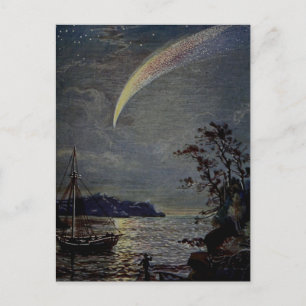  1902 Comet of Shooting Star Illustration Briefkaart
