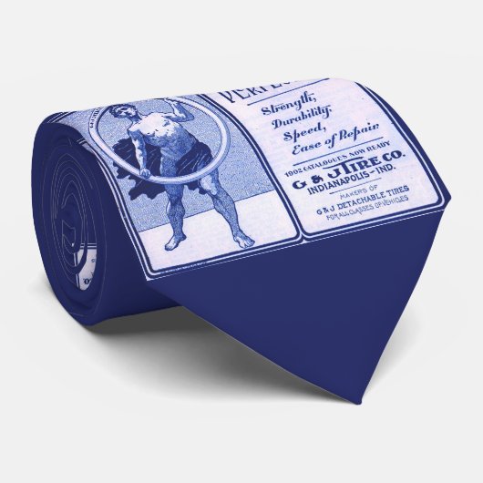 1902 G- en J-banden en afdrukken Stropdas (Opgerold)