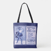 1902 G- en J-banden en afdrukken Tote Bag (Achterkant)